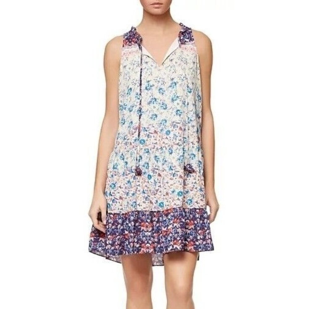 Sanctuary Romy Dress Small Shift Swing Trapeze Tiered Drop Waist Fleur De Boheme